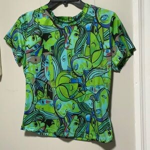 Vibrant Abstract Faces T-Shirt